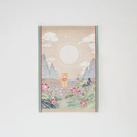Cheese folk painting poster