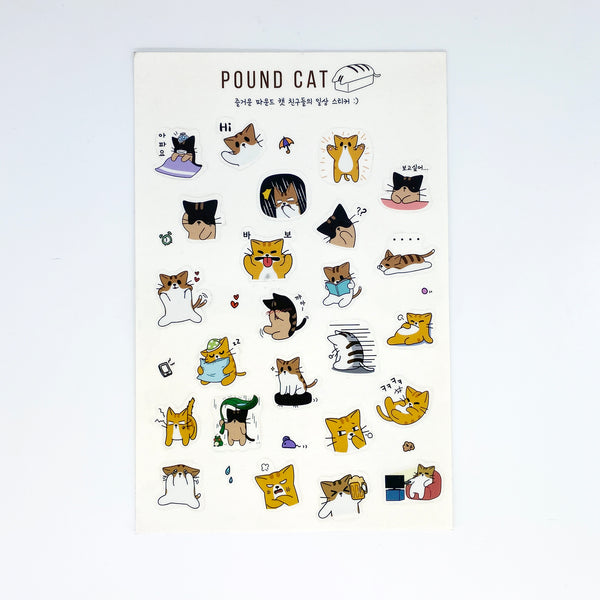 Poundcat friends stickers